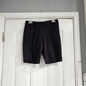 Talbots Women's Black Flat-Front Dress Shorts